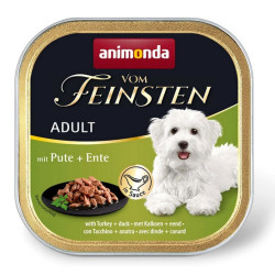 Animonda vom Feinsten Dog Adult Indyk i Kaczka w sosie tacka 150g