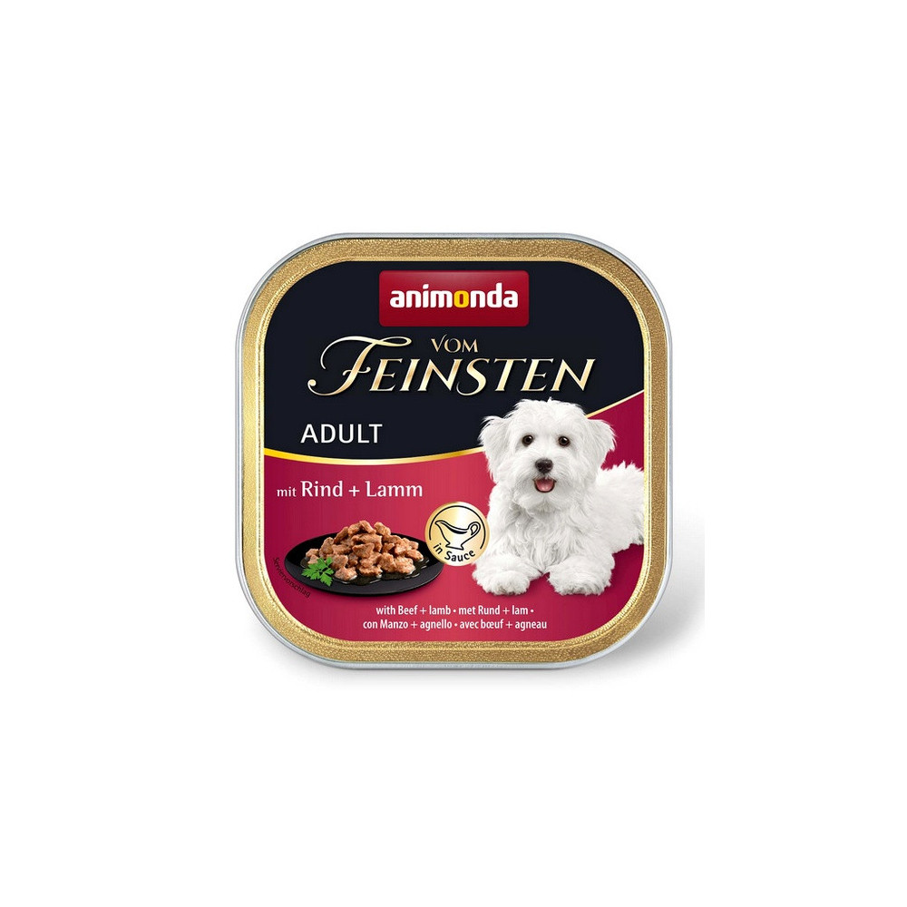 Animonda vom Feinsten Dog Adult Wołowina i Jagnięcina w sosie tacka 150g
