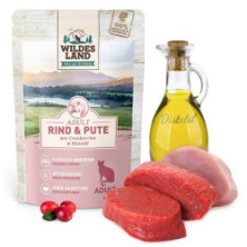 Wildes Land Cat Classic Adult Rind & Pute saszetka 100g