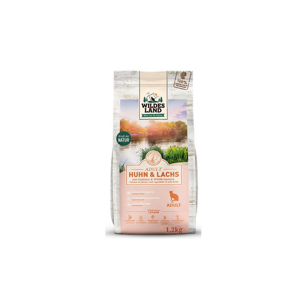Wildes Land Cat Classic Adult Huhn & Lachs 1,2kg