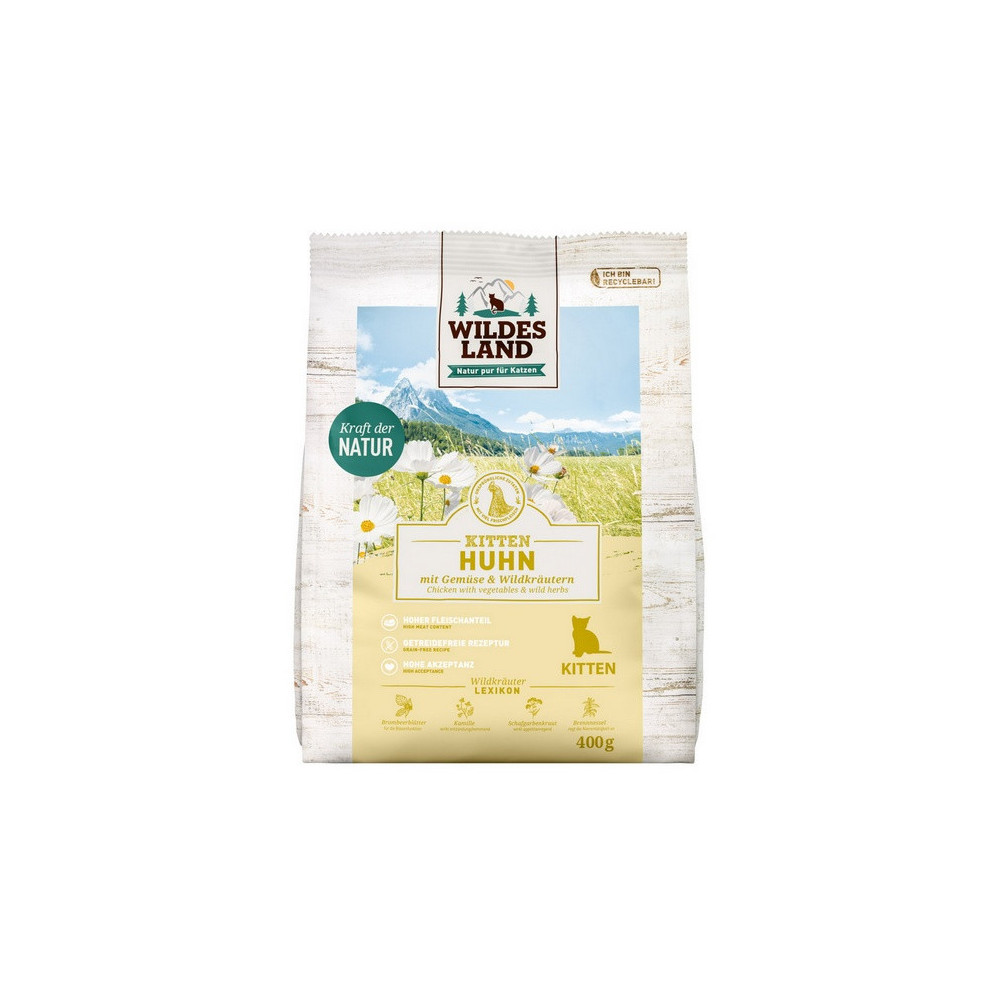 Wildes Land Cat Classic Kitten Huhn 400g