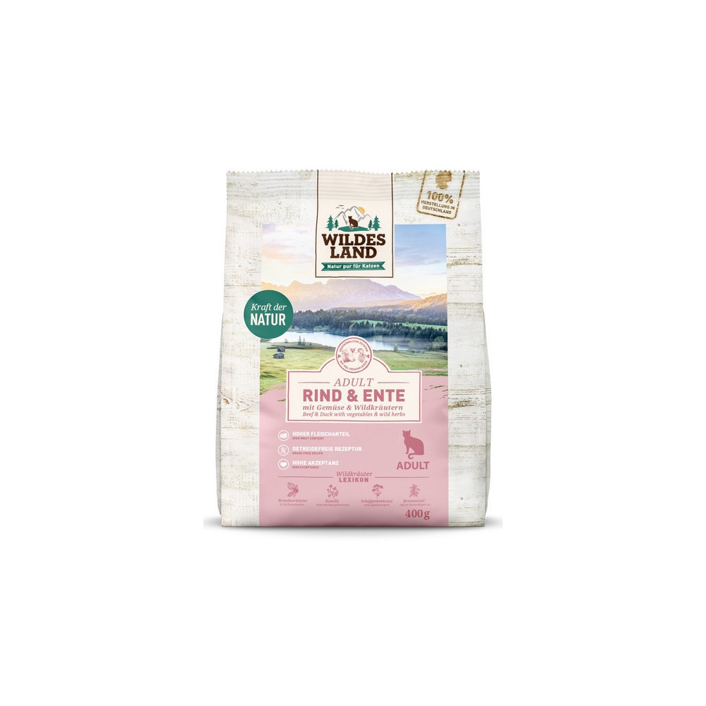 Wildes Land Cat Classic Adult Rind & Ente 400g
