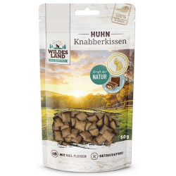 Wildes Land Cat Knabberkissen Huhn 50g