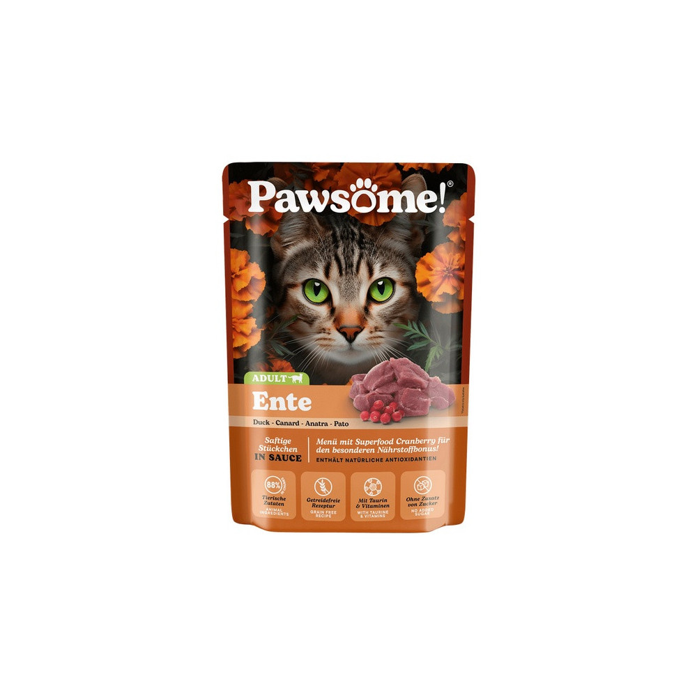 Pawsome Adult Ente - kaczka saszetka 85g