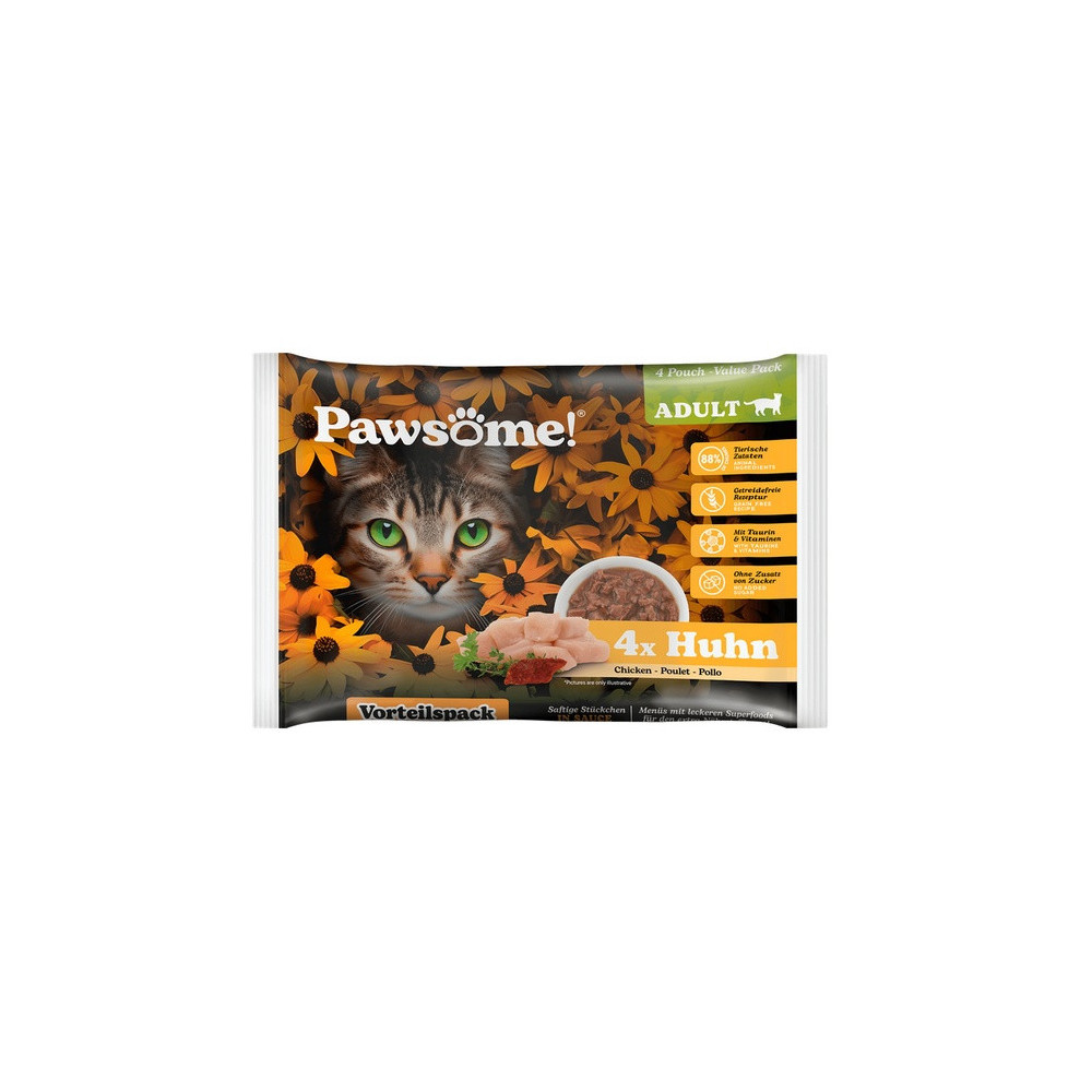 Pawsome Adult Huhn - kurczak saszetki 4x85g