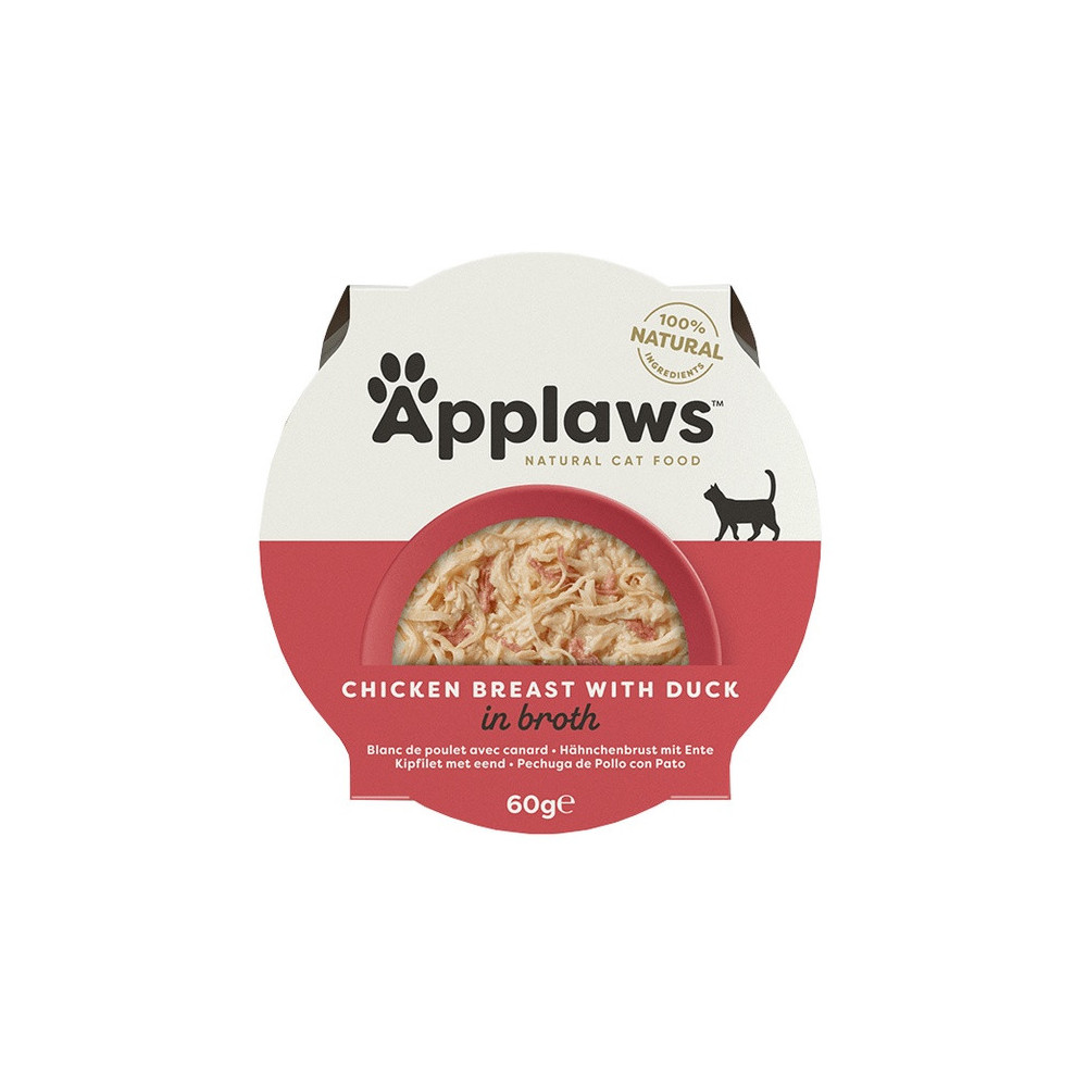 Applaws miseczka dla kota Pierś z Kurczaka z Kaczką 60g
