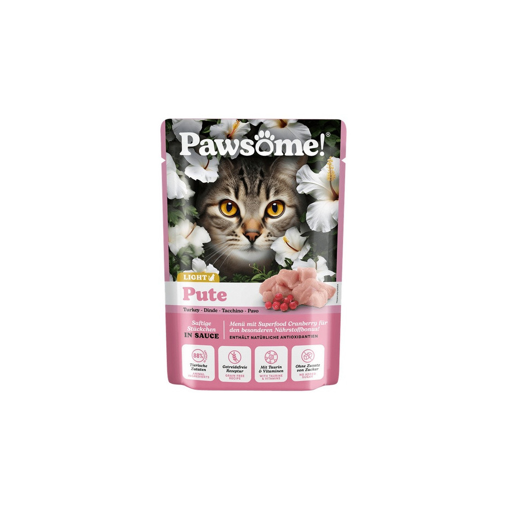 Pawsome Adult Light Pute - indyk saszetka 85g