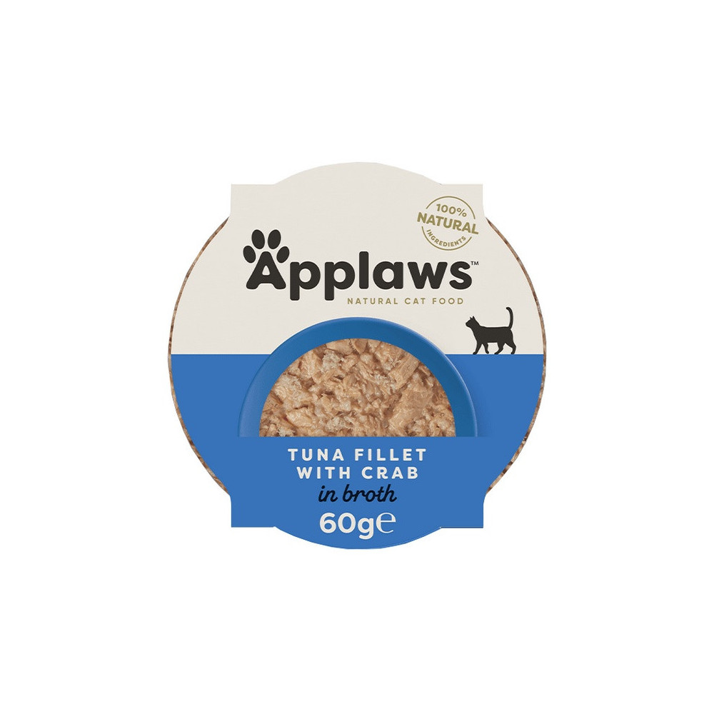 Applaws miseczka dla kota Filet z Tuńczyka z Krabami 60g