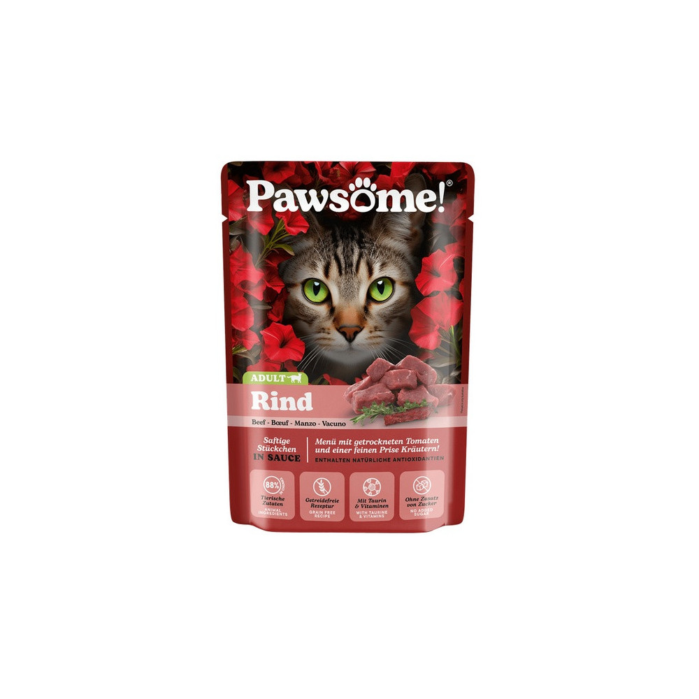 Pawsome Adult Rind - wołowina saszetka 85g