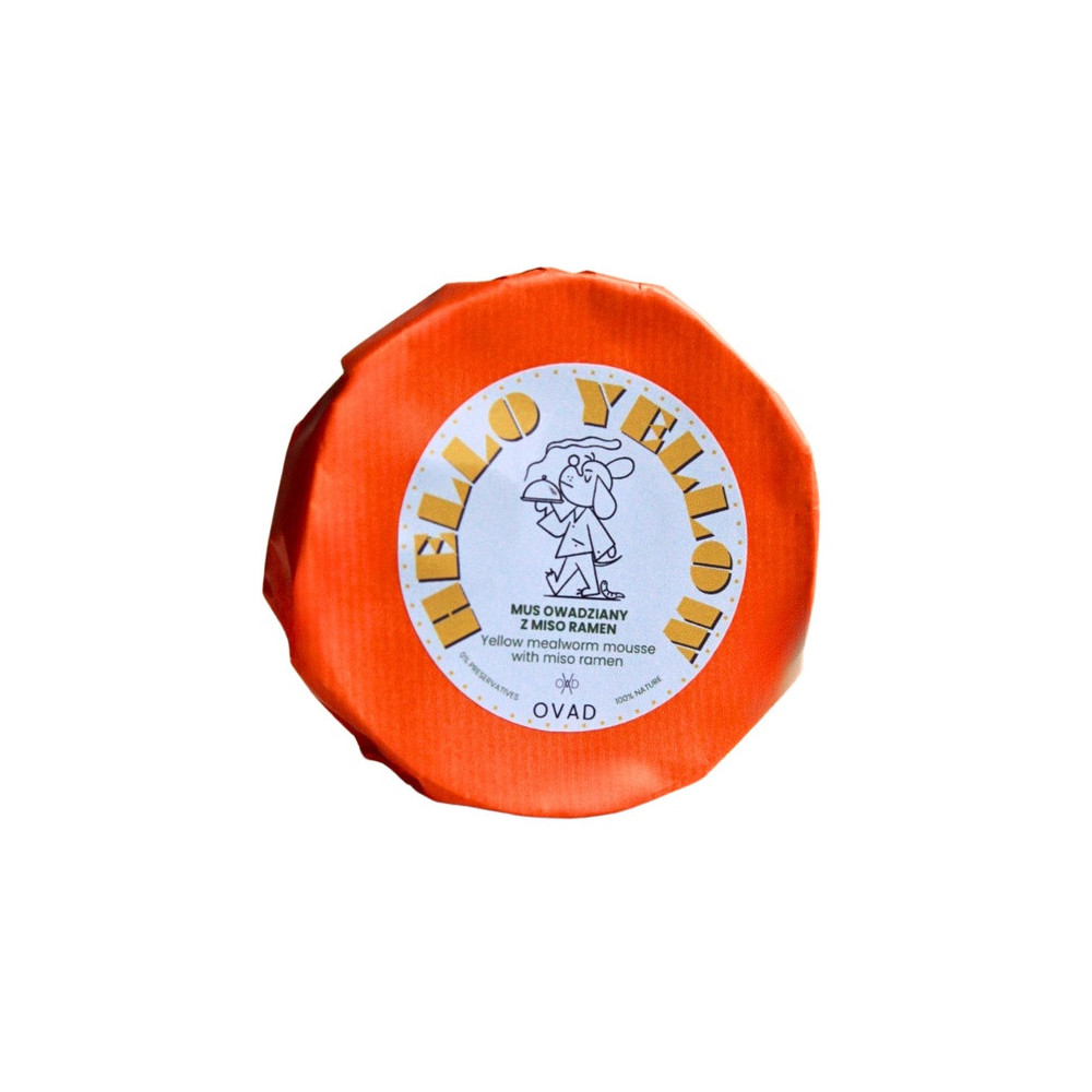 Ovad Hello Yellow Mus owadziany z miso ramen puszka 140g
