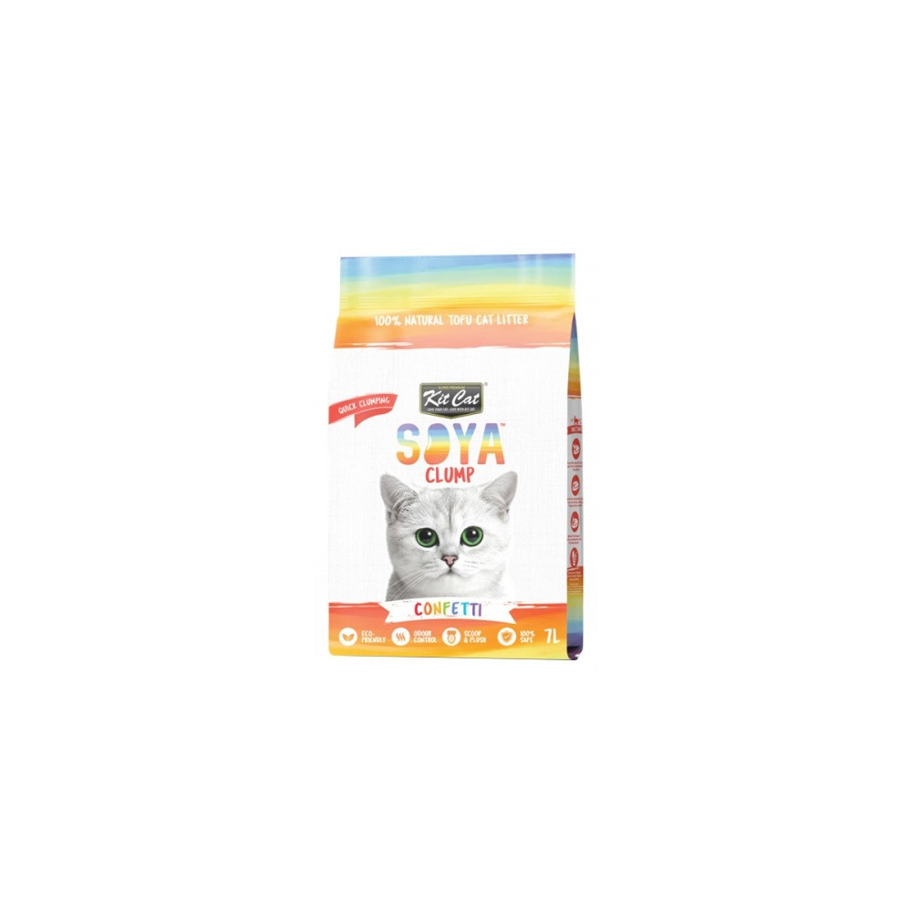 Kit Cat Żwirek ECO SoyaClump Confetti 7L / 2,5kg