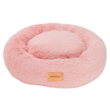 MIMIKO Pets Legowisko Shaggy okrągłe L 60cm różowe