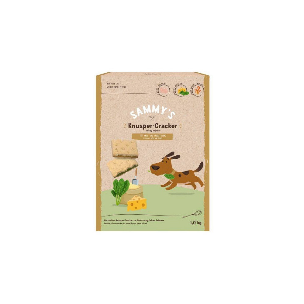 Sammy's Crispy Cracker Ser & Szpinak 1kg