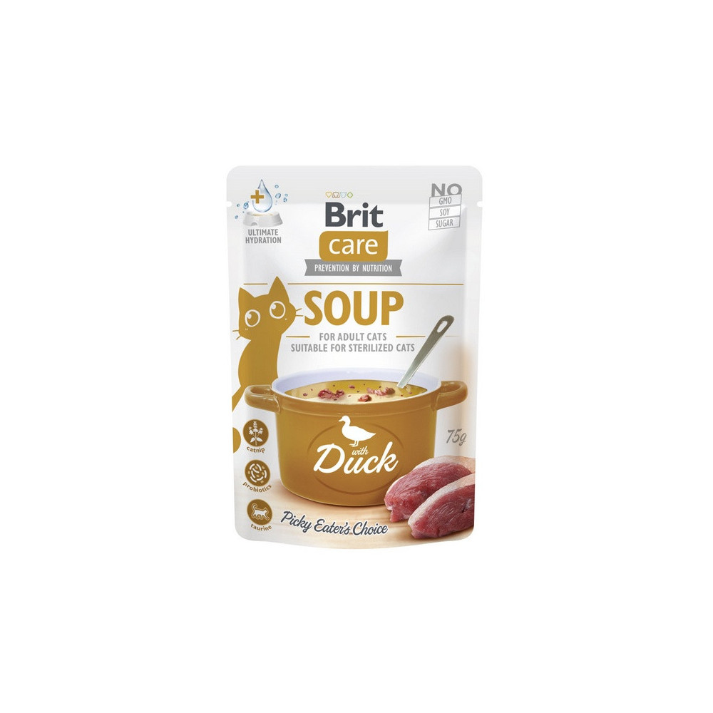 Brit Care Cat Soup Duck saszetka 75g