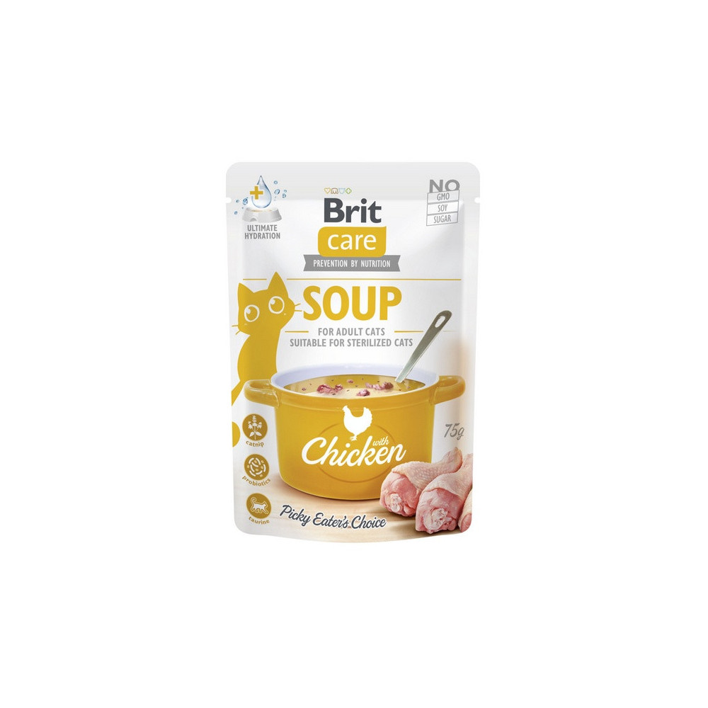 Brit Care Cat Soup Chicken saszetka 75g