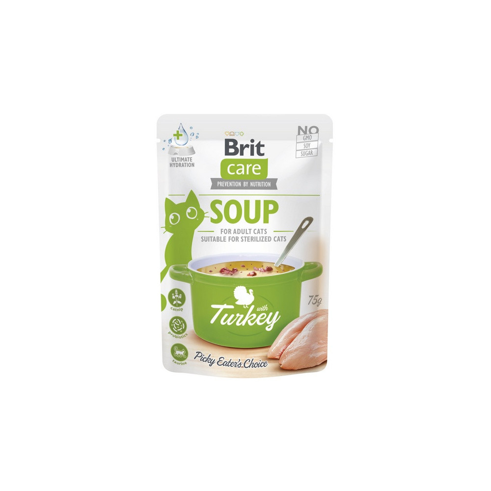 Brit Care Cat Soup Turkey saszetka 75g