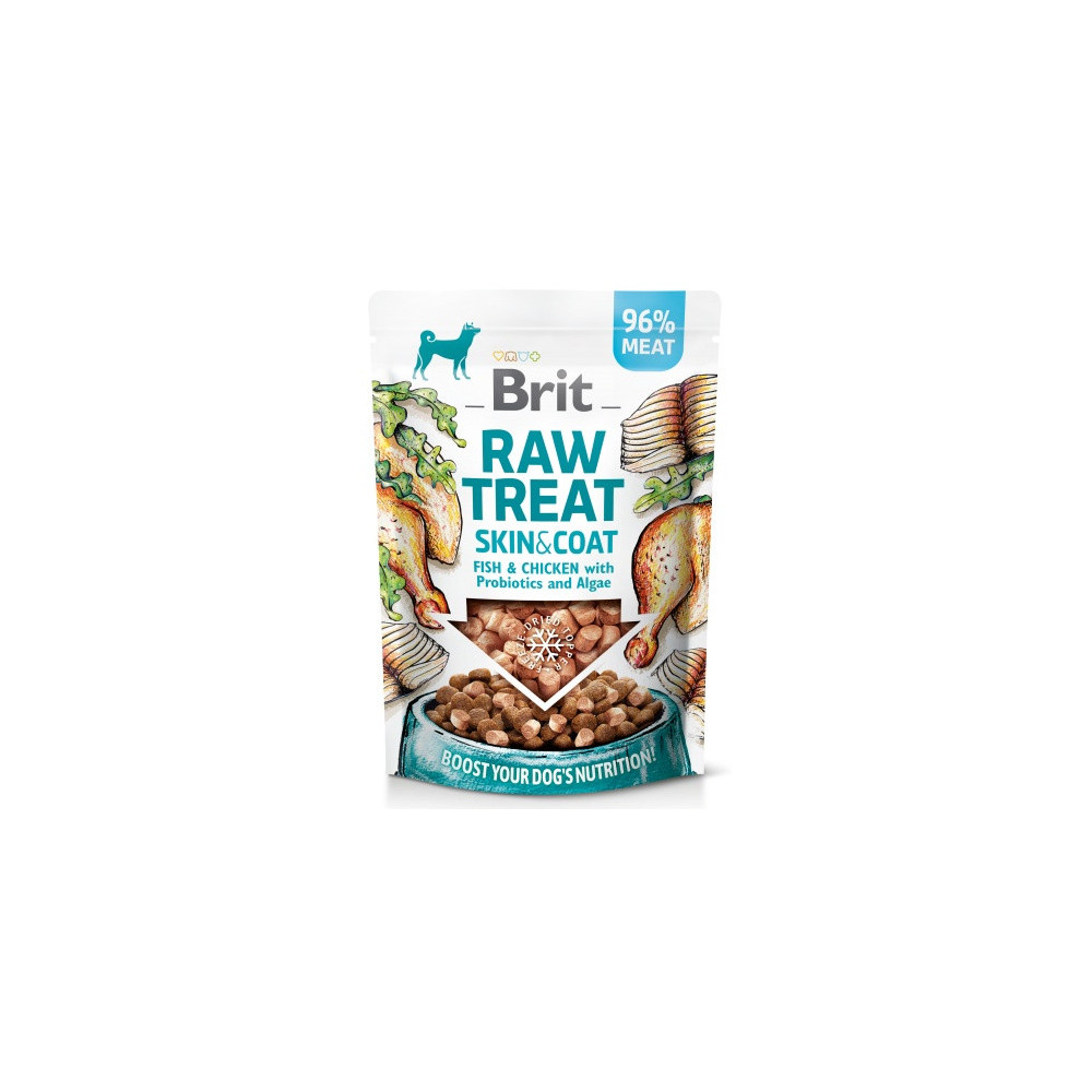 Brit Raw Treat Dog Skin & Coat Fish & Chicken 40g