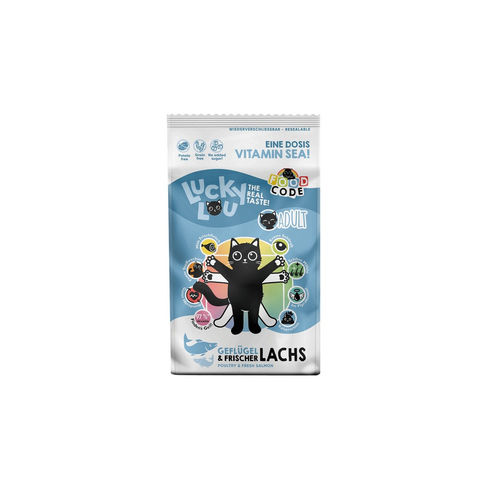 Lucky Lou Food Code Lifestage Adult Drób & Łosoś 1,7kg