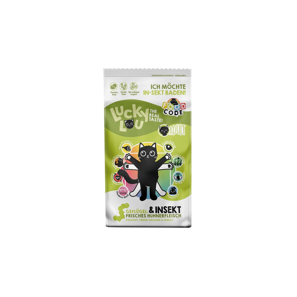 Lucky Lou Food Code Lifestage Adult Drób & Owady 340g
