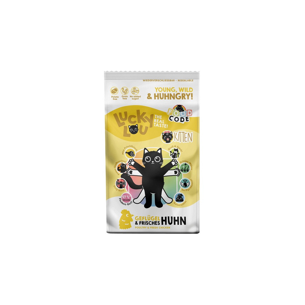Lucky Lou Food Code Lifestage Kitten Drób & Kurczak 1,7kg