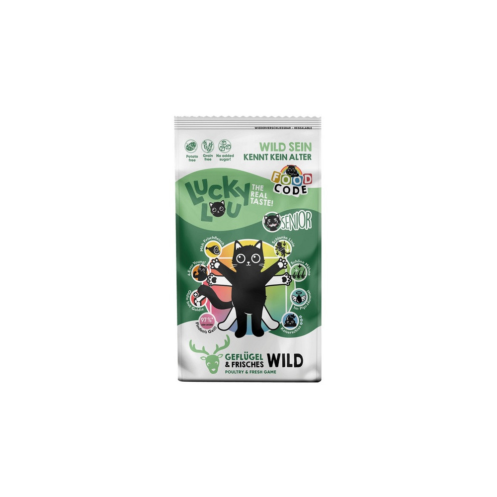 Lucky Lou Food Code Lifestage Senior Drób & Dziczyzna 340g