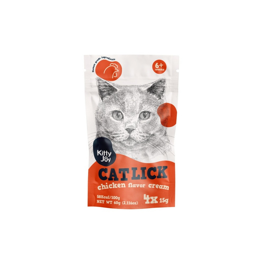 Kitty Joy Cat Lick Kurczak Cream 4x15g
