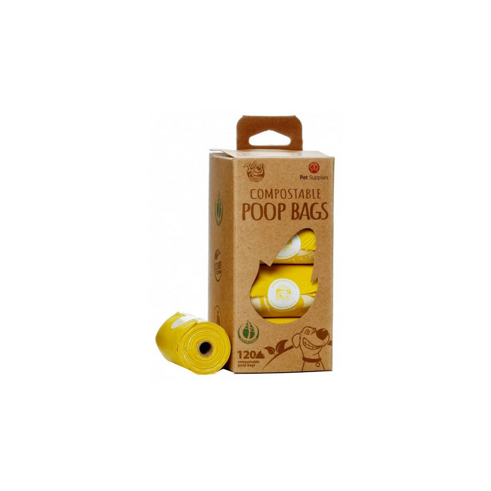Toby's Choice BIOdegradowalne kompostowalne worki na odchody 120szt