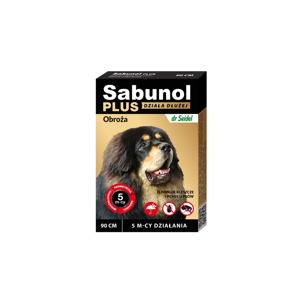 Sabunol Obroża Plus przeciw pchłom dla psa 90cm