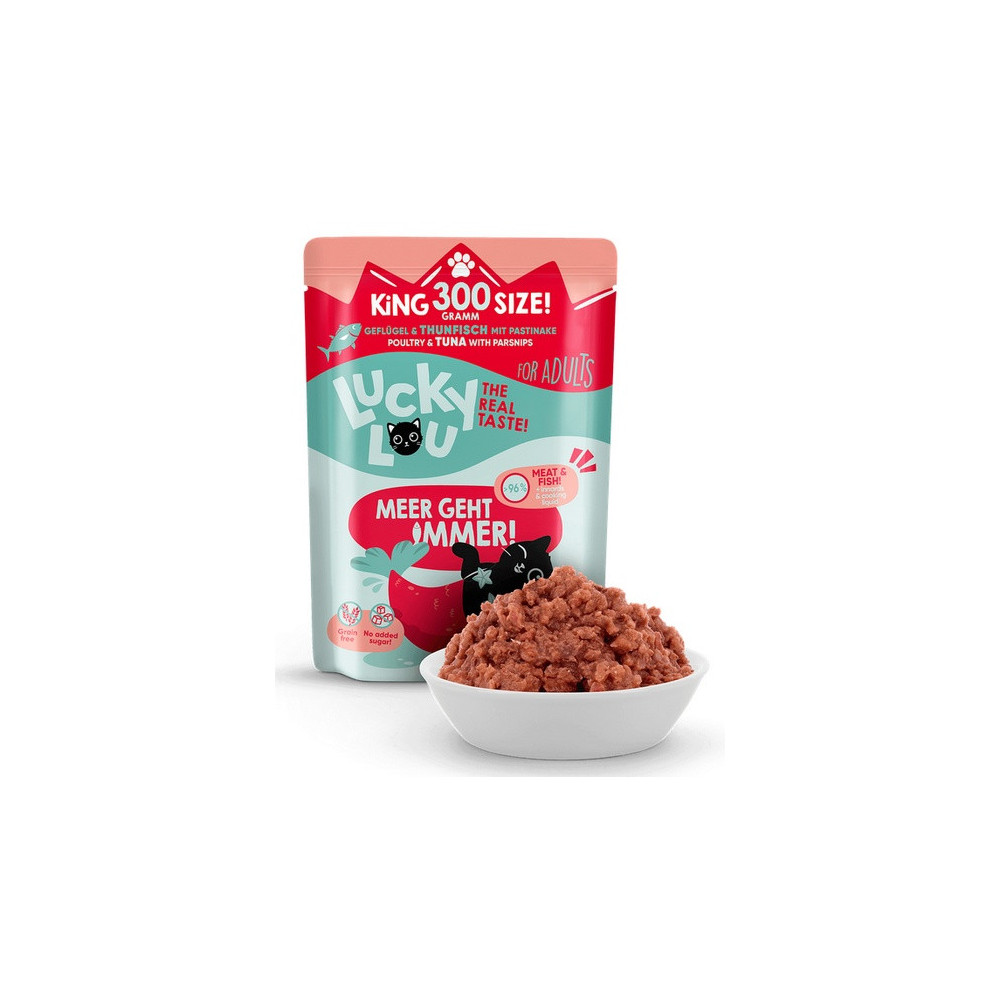 Lucky Lou Lifestage Adult Drób i tuńczyk saszetka 300g