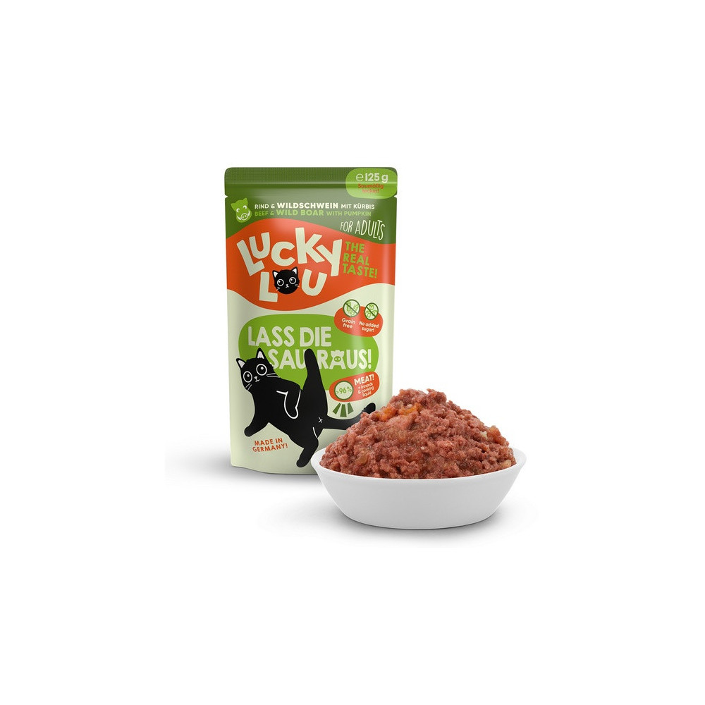 Lucky Lou Lifestage Adult Wołowina i dzik saszetka 125g