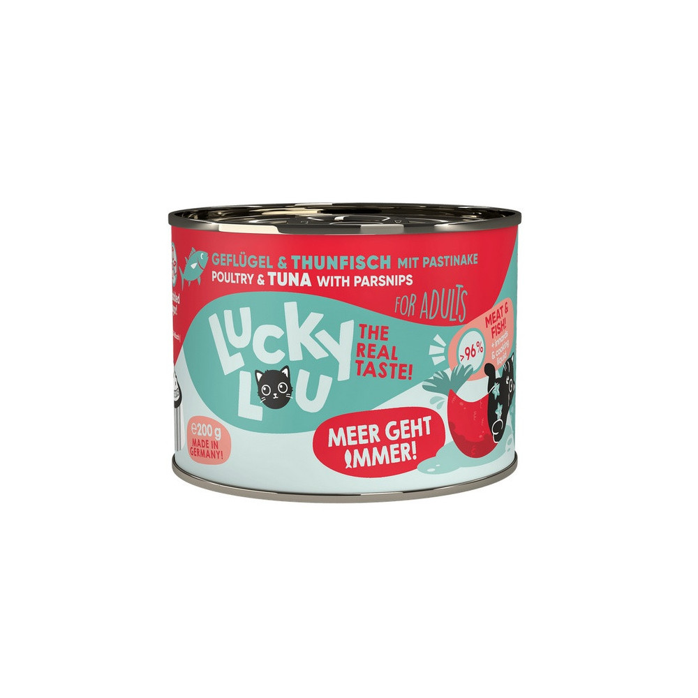 Lucky Lou Lifestage Adult Drób i tuńczyk puszka 200g