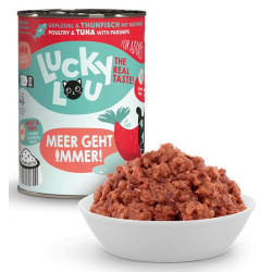 Lucky Lou Lifestage Adult Drób i tuńczyk puszka 400g