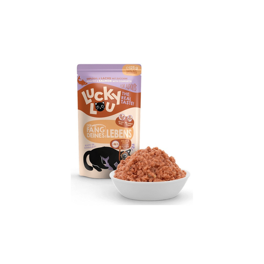 Lucky Lou Lifestage Adult Drób i łosoś saszetka 125g