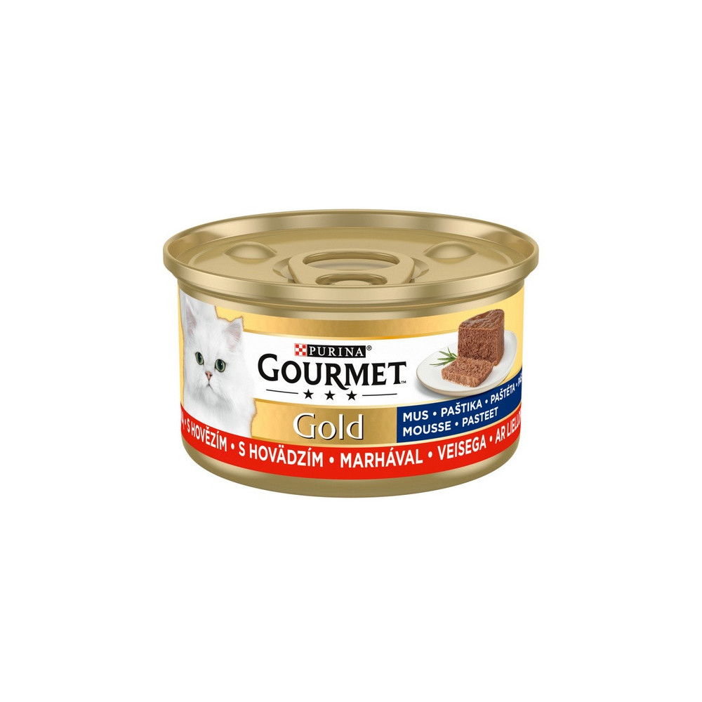 Gourmet Gold Mus z Wołowiną 85g