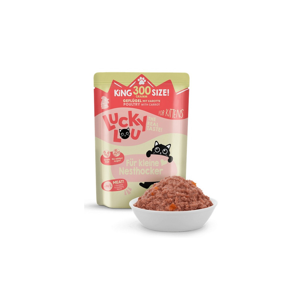 Lucky Lou Lifestage Kitten Drób saszetka 300g