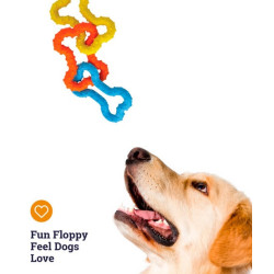 Petstages Mini Gumowe kosteczki PS243