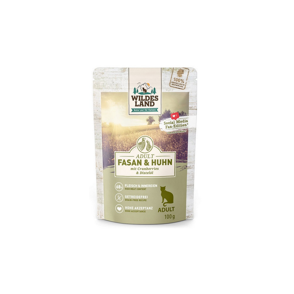 Wildes Land Cat Classic Adult Fasan & Huhn saszetka 100g