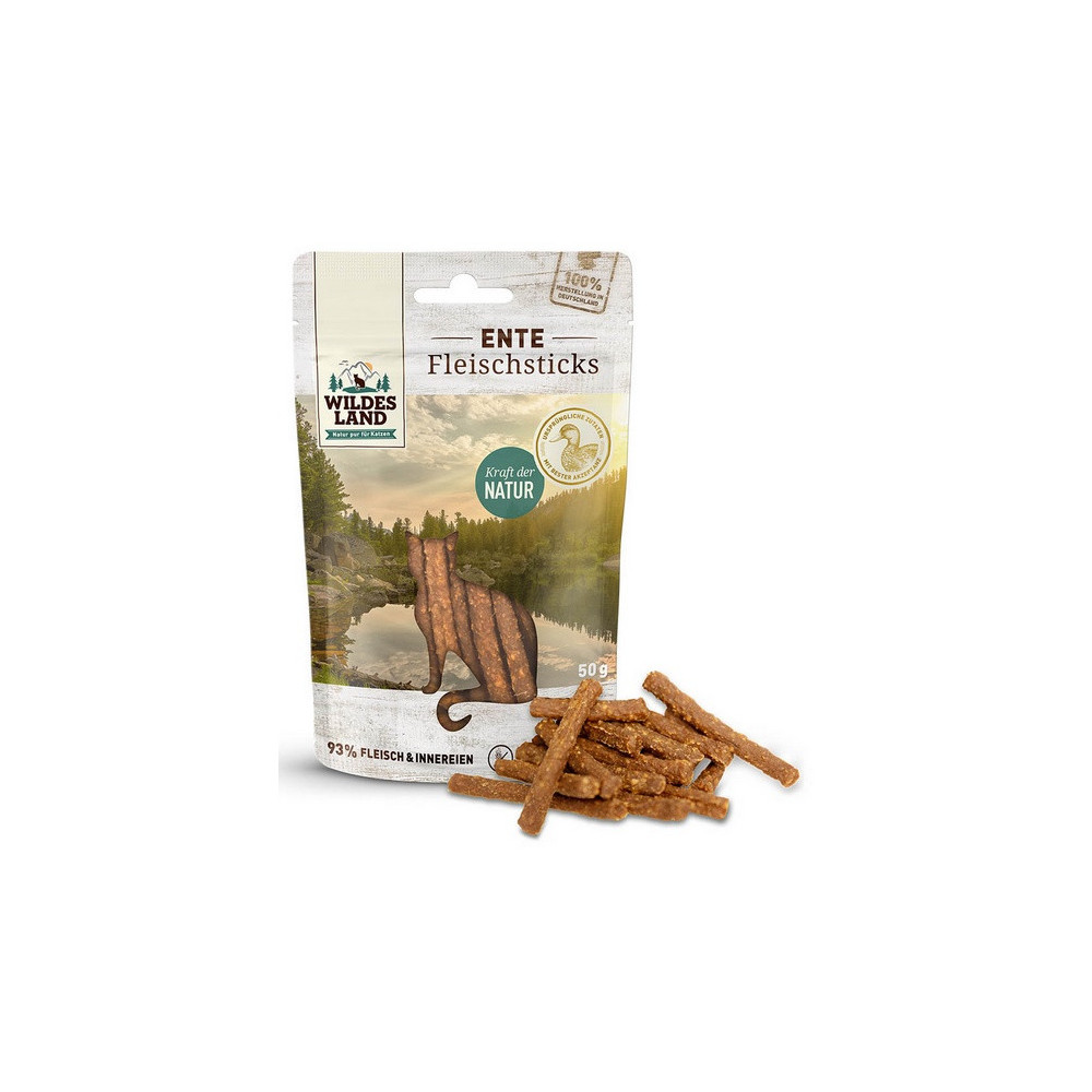Wildes Land Cat Fleischsticks Ente 50g