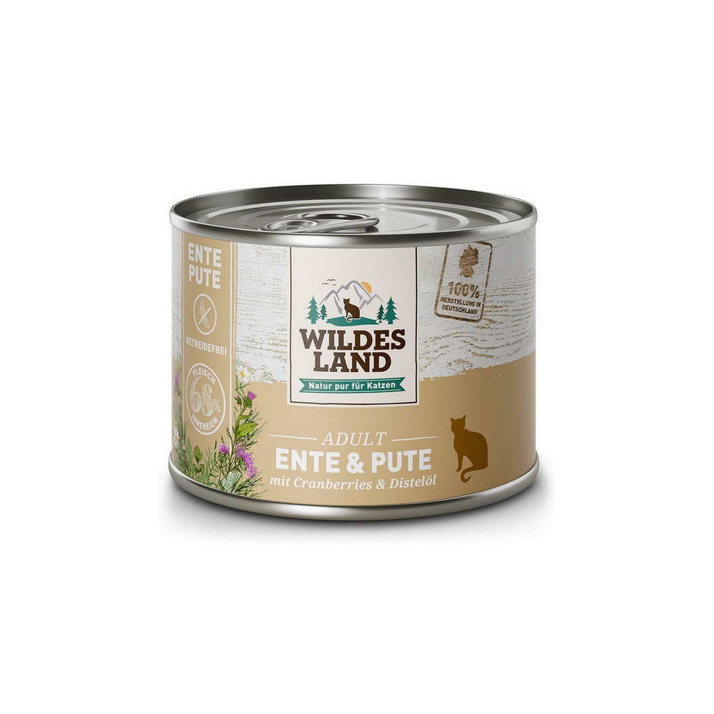 Wildes Land Cat Classic Adult Ente & Pute puszka 200g