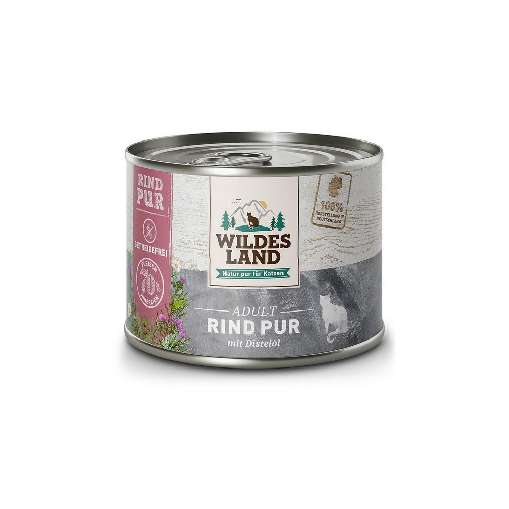 Wildes Land Cat Classic Adult Rind Pur puszka 200g