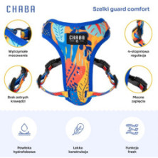 CHABA Szelki Guard Comfort Story III bezuciskowe S 1,6cm Aussie