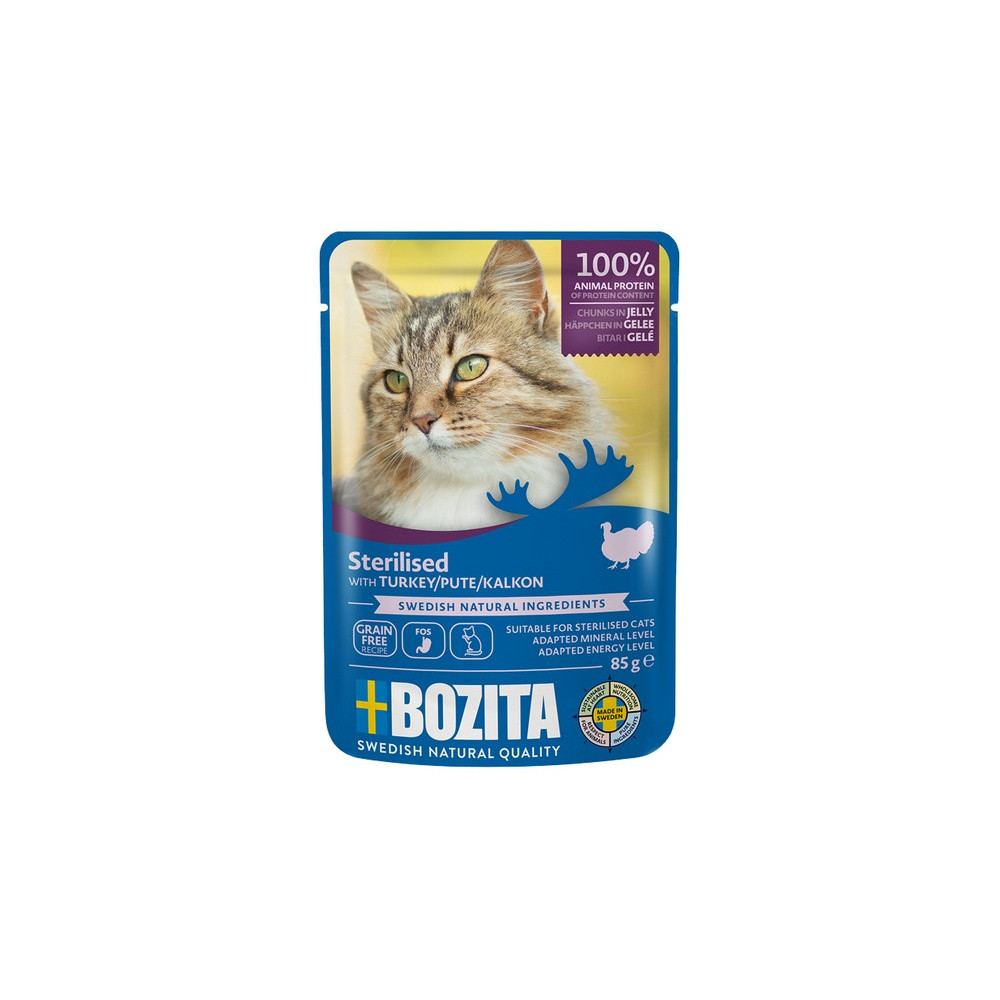 Bozita Cat Sterilised Indyk w galaretce saszetka 85g