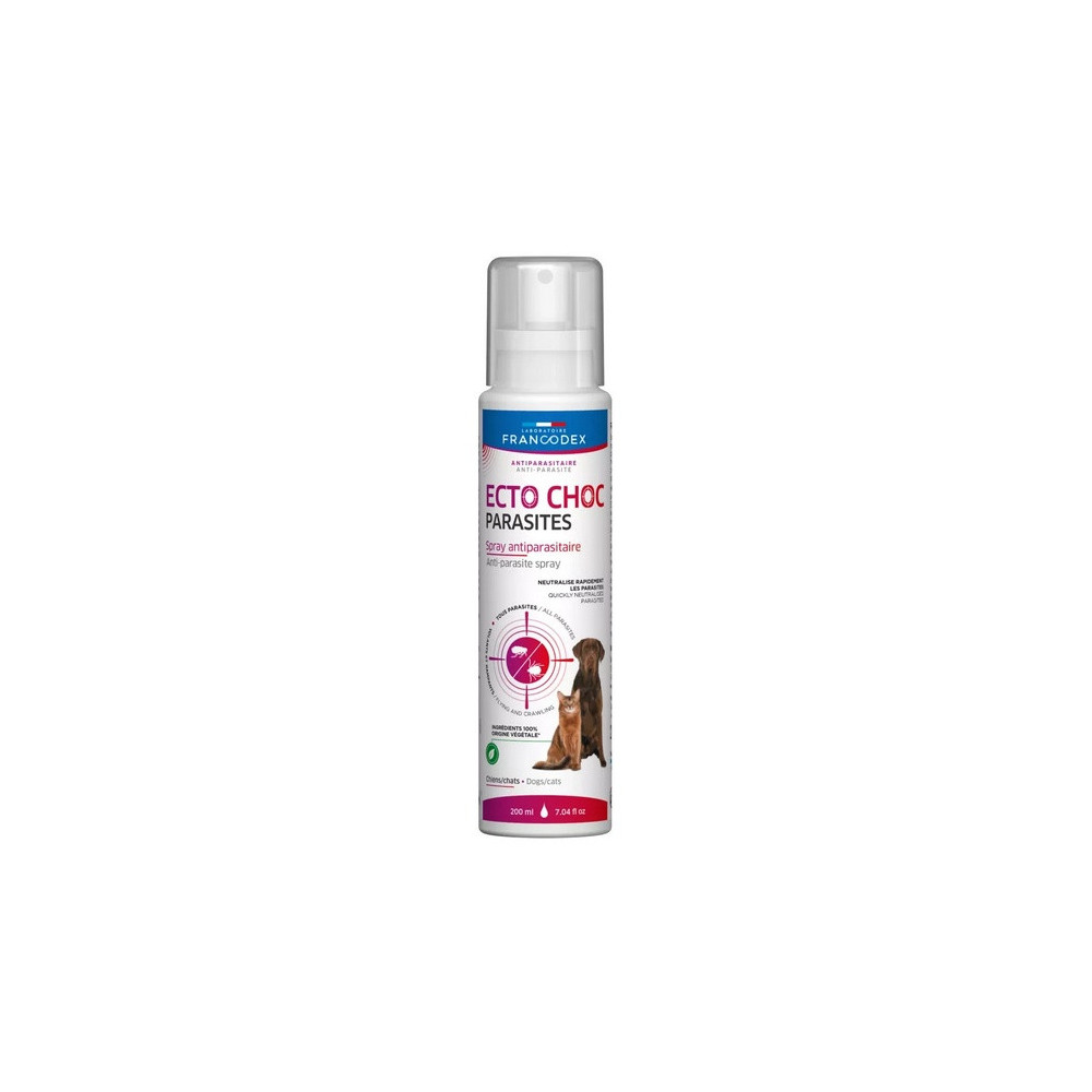 Francodex Ecto Choc Parasites Spray przeciwpasożytniczy dla psów i kotów 200ml