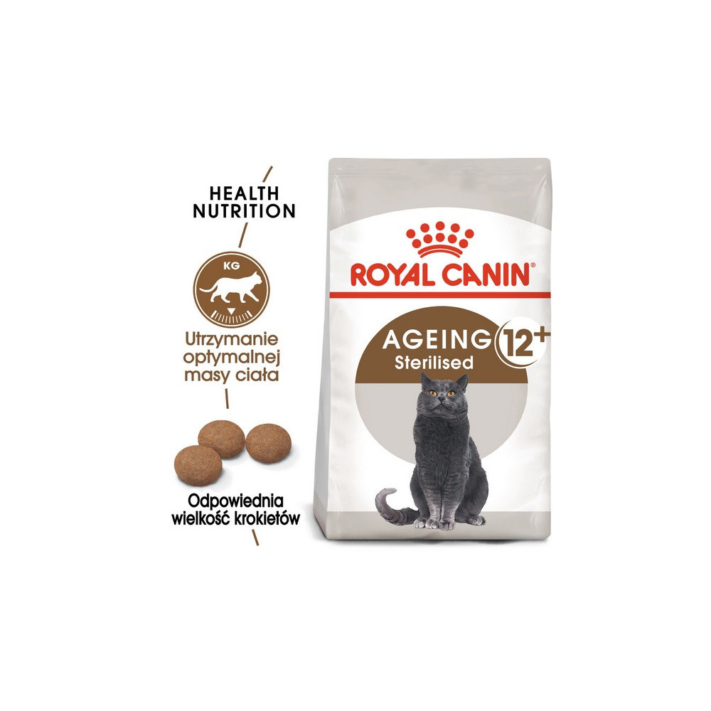 Royal Canin Ageing +12 Sterilised karma sucha dla kotów dojrzałych, sterylizowanych 2kg