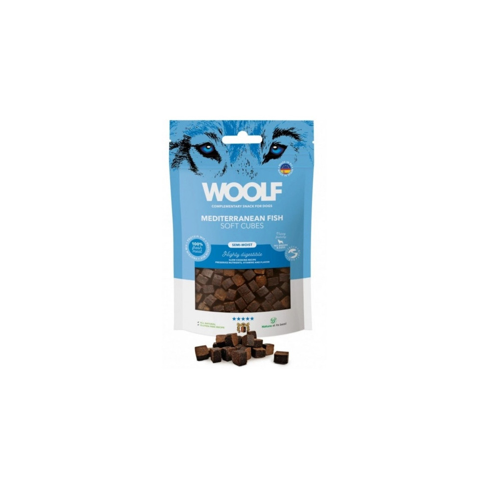 Woolf Soft Cubes Mediterranean Fish 100g