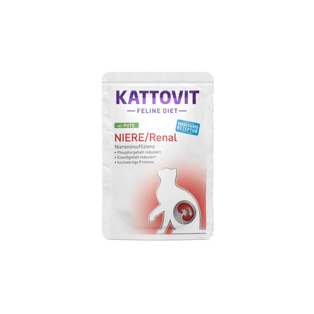 Kattovit Feline Diet Niere/Renal indyk saszetka 85g
