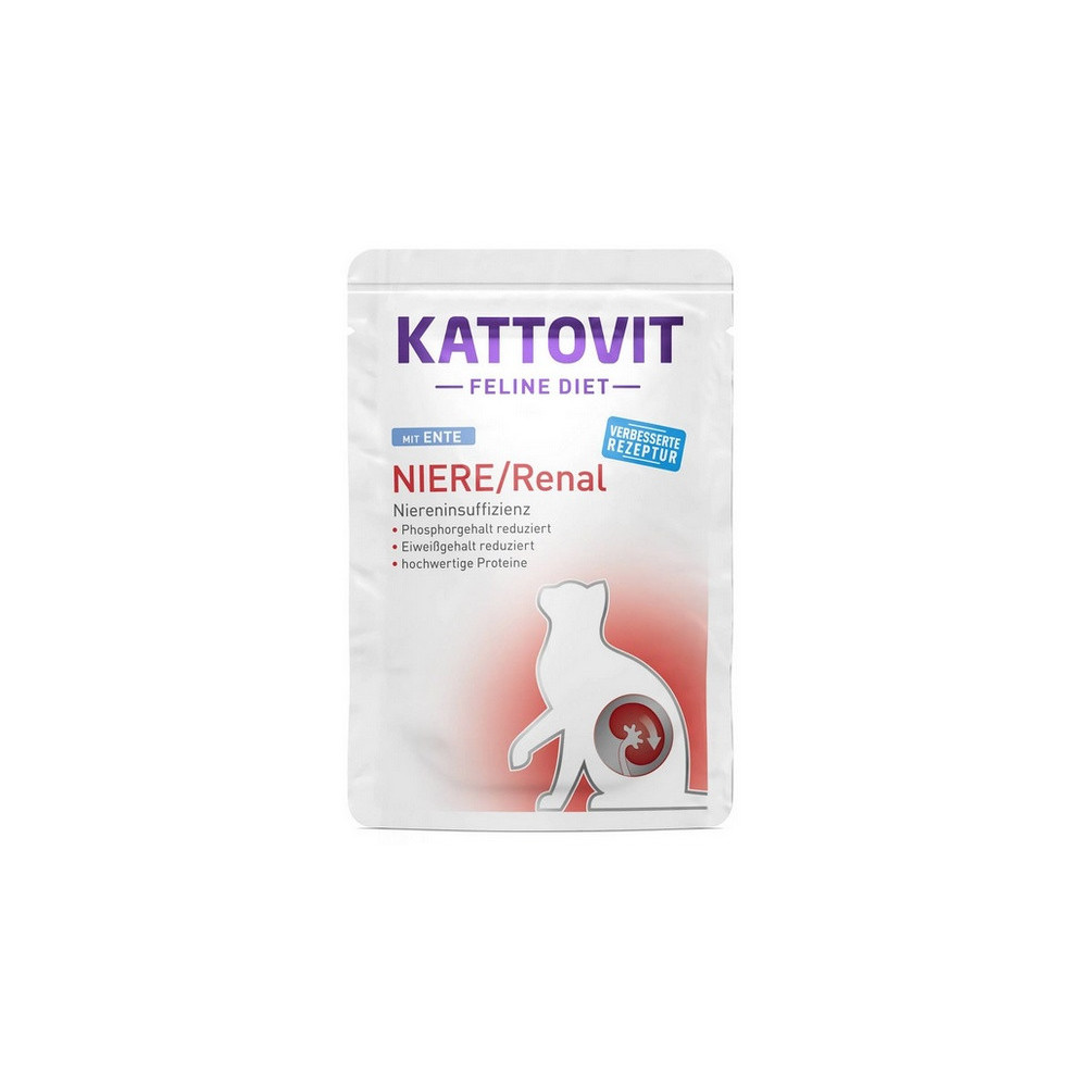 Kattovit Feline Diet Niere/Renal kaczka saszetka 85g