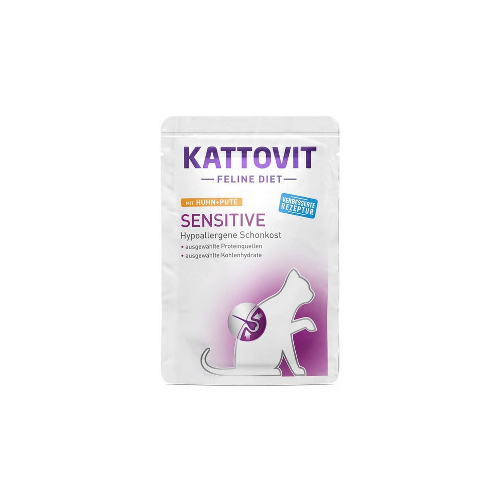 Kattovit Feline Diet Sensitive kurczak i indyk saszetka 85g