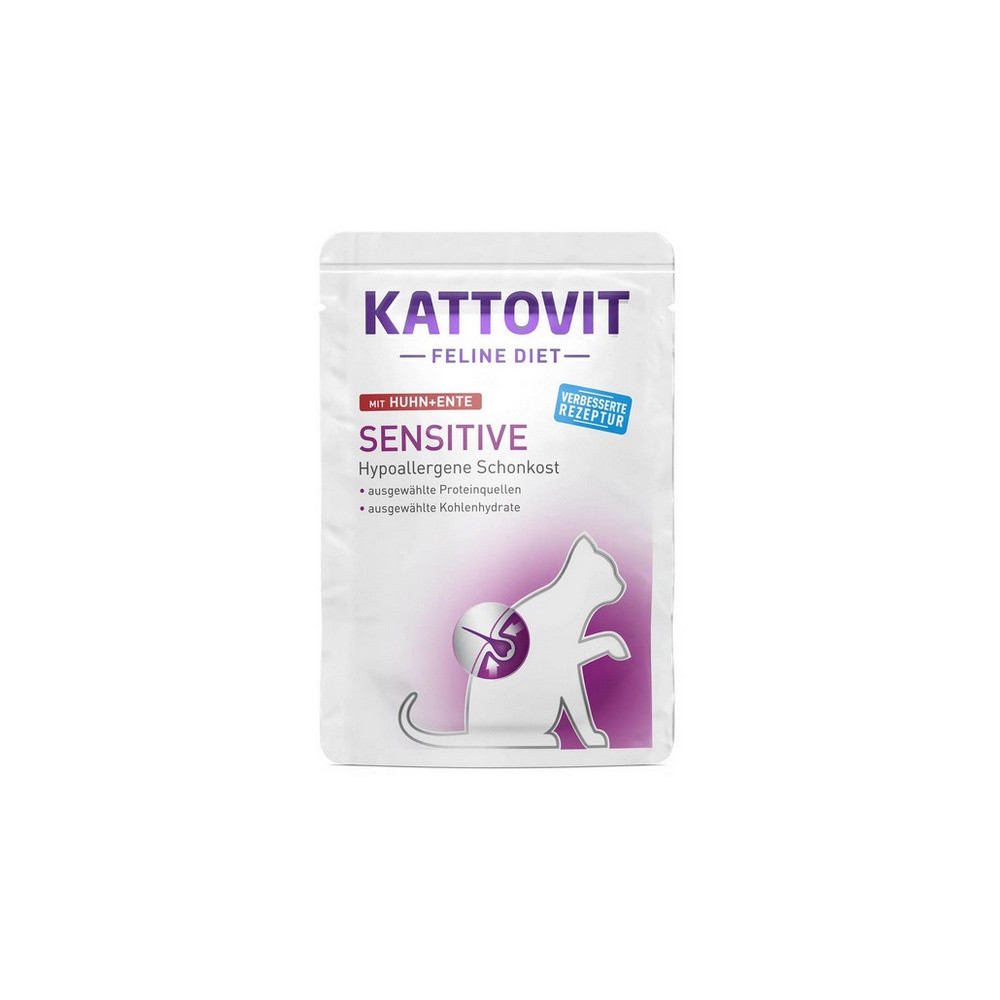 Kattovit Feline Diet Sensitive kurczak i kaczka saszetka 85g