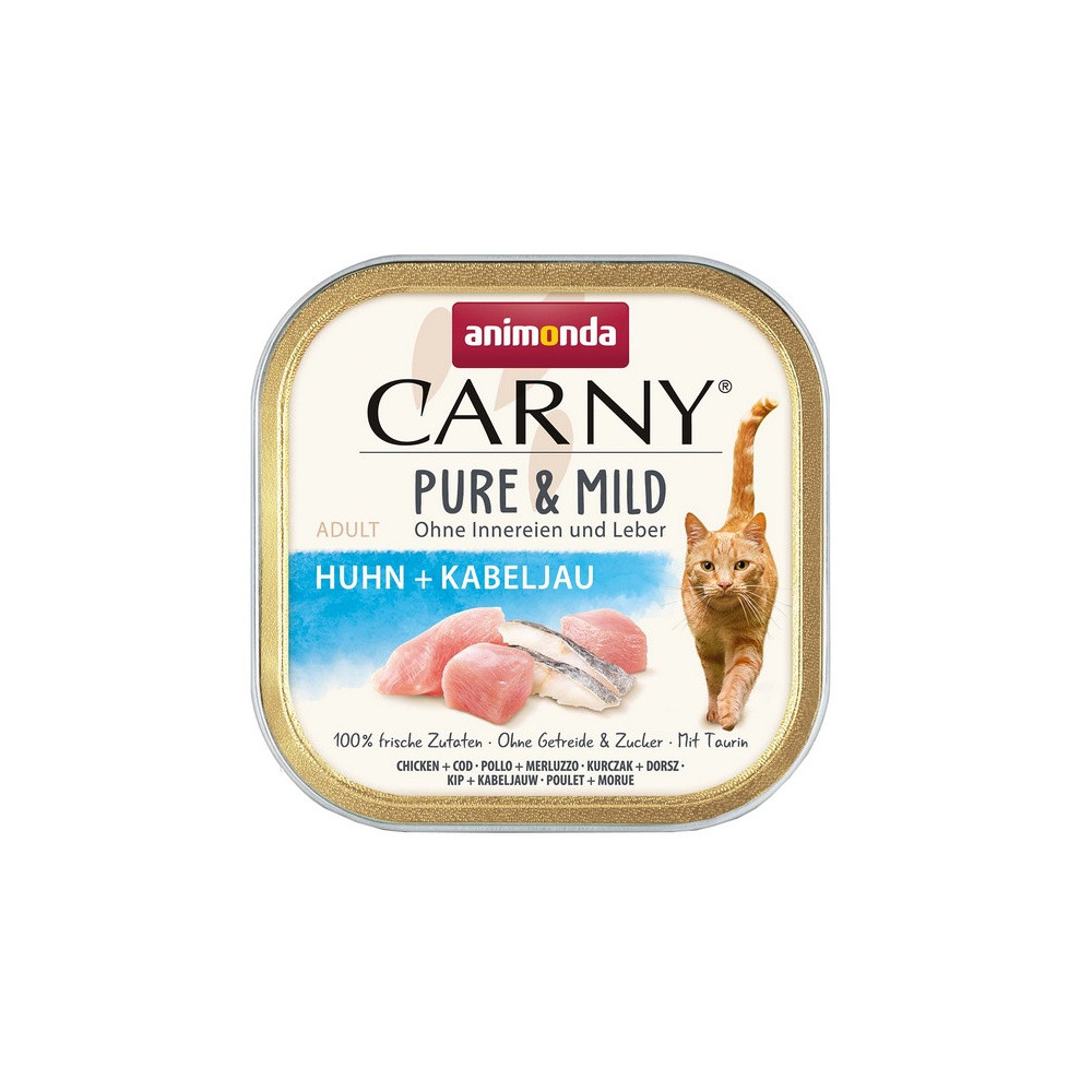 Animonda Carny Pure & Mild Kurczak + Dorsz tacka 100g
